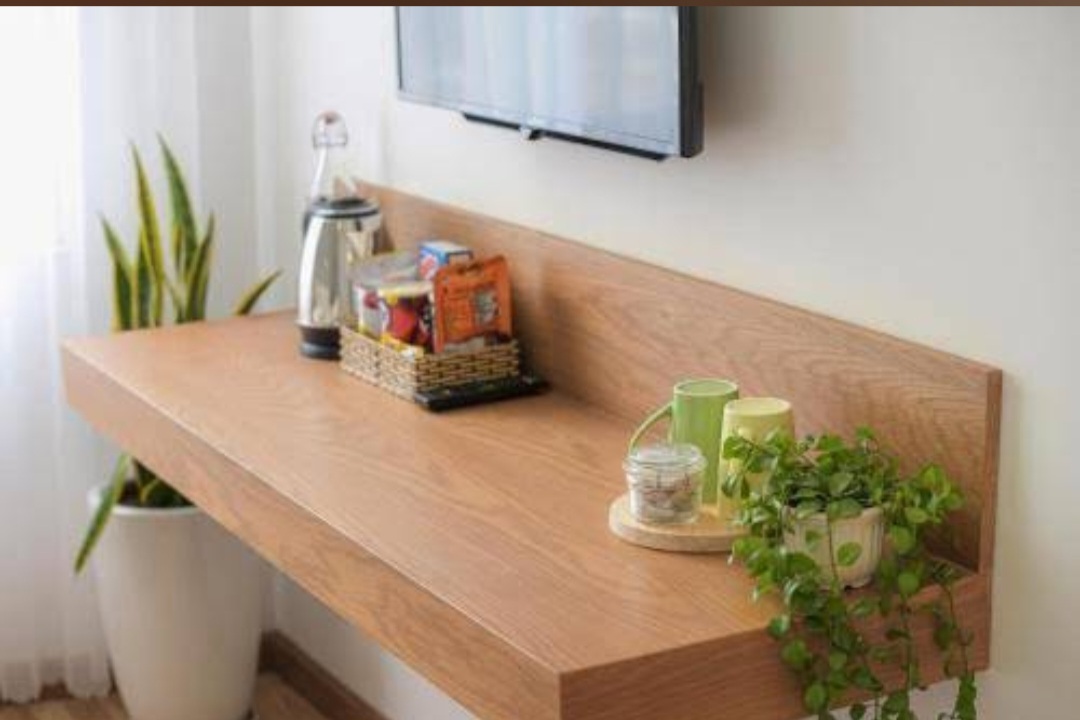 In-room amenities — tea, coffee, and local treats